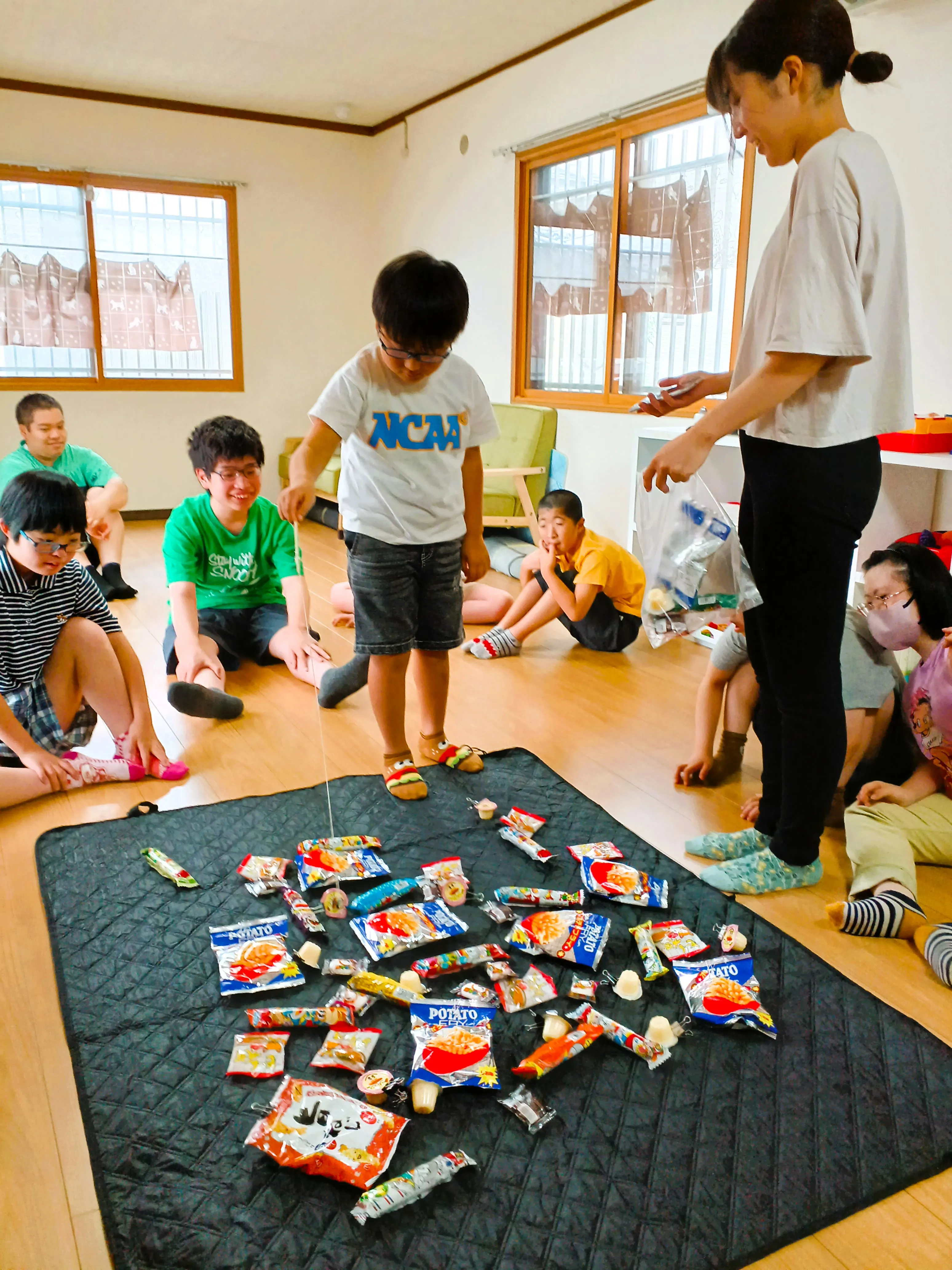 お菓子釣りゲーム